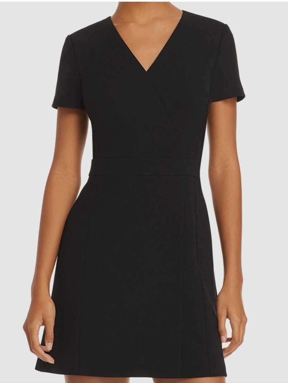 Theory V-Neck Short-Sleeve Staple Jacket Dress Sz 00 Like New